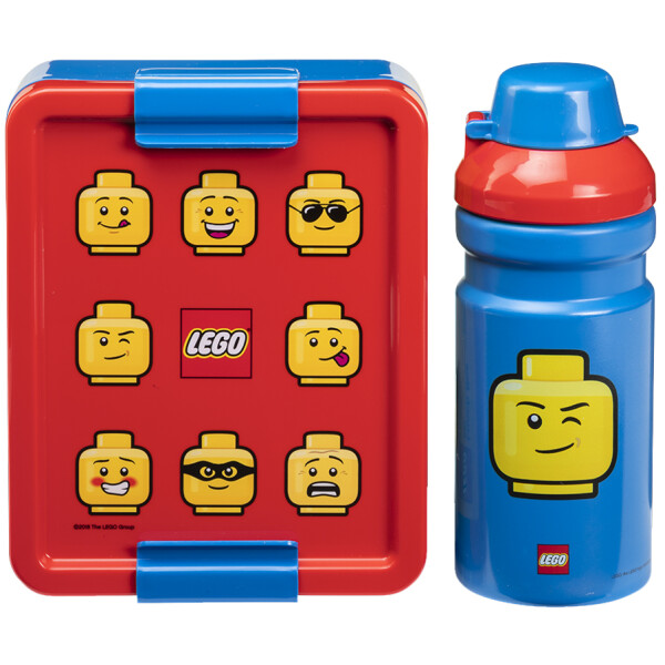 LEGO Trinkflasche + Brotdose LUNCH SET CITY, blau
