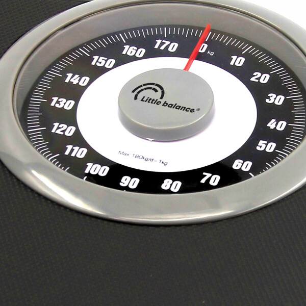 Little balance Analoge Personenwaage Confort 180,schwarz