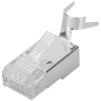 DIGITUS RJ45 Stecker für Rundkabel, Kat. 6A, geschirmt