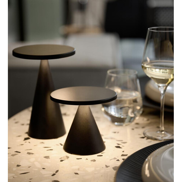 APS Akku LED-Tischleuchte CONE, wei&szlig;