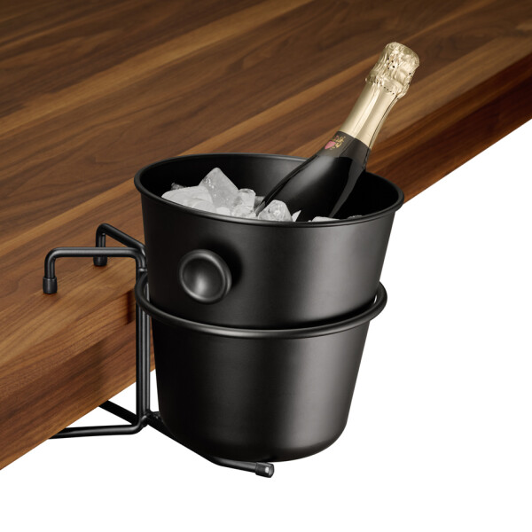 APS Tischhalterung für Wein- Sektkühler, schwarz