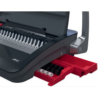 GBC Plastikbindegerät CombBind CB12, schwarz rot silber