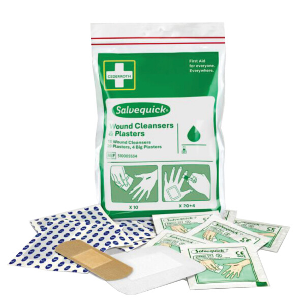 CEDERROTH Salvequick Wundreiniger & Pflaster, im Beutel
