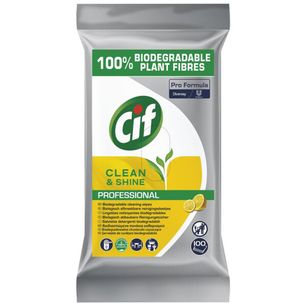Cif Pro Formula Reinigungst&uuml;cher "Clean &amp; Shine", 100 St&uuml;ck