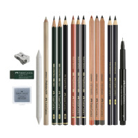 FABER-CASTELL Künstler-Set Discovery, 17-teilig