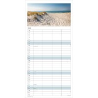 ALPHA Familienkalender Seeblick, 22 x 45 cm, 1M 1S, 4...