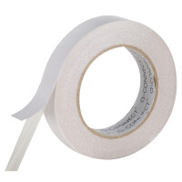 Q-CONNECT Montageband doppelseitig weiß 24mmx3m...