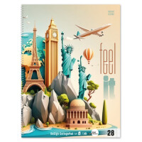 URSUS Style Collegeblock Feel it, A4, 70g m², 80...