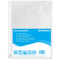 DONAU Prospekthülle, A4, 50µm, glatt, transparent