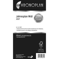 CHRONOPLAN Monatsplan Midi 2027, 9,6 x 17,2 cm, 1M 1S 50507