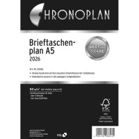 Chronoplan Brieftaschenplaner, A5, 2026, Weiß, 148...