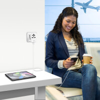 LogiLink Universal-Reiseadapter (EU AUS US UK), 20 Watt