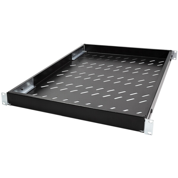 LogiLink 19" Fachboden, 1 HE, verstellbar, (T)700 mm,schwarz
