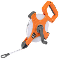 Bradas Glasfaser-Rollbandmaß mit Kurbel,...