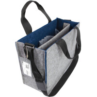 sigel Business-Filztasche Desk Sharing Bag Bicolor M, grau