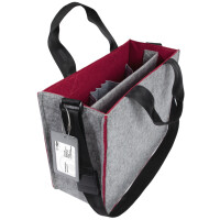 sigel Business-Filztasche Desk Sharing Bag Bicolor M, grau