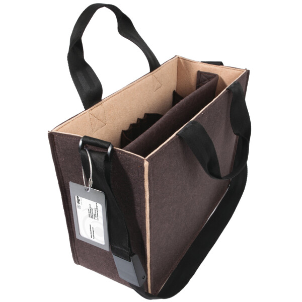 sigel Business-Filztasche Desk Sharing Bag Bicolor M, braun