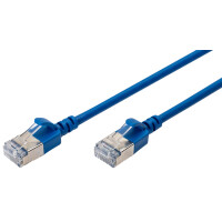 DIGITUS Slim Patchkabel, Kat. 6A, F FTP, rot, 0,3 m