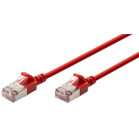 DIGITUS Slim Patchkabel, Kat. 6A, F FTP, gelb, 0,3 m