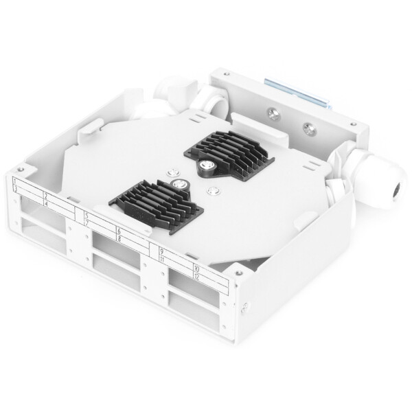 DIGITUS Hutschienenadapter für 6x SC DX Kupplungen, grau