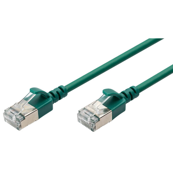 DIGITUS Slim Patchkabel, Kat. 6A, F FTP, blau, 3,0 m