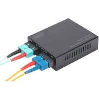 DIGITUS Gigabit Medienkonverter Multimode zu Singlemode