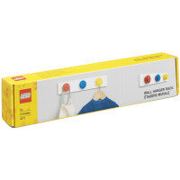 LEGO Wandgarderobe WALL HANGER RACK, 3 Haken, rot blau gelb