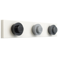 LEGO Wandgarderobe WALL HANGER RACK, 3 Haken, rot blau gelb