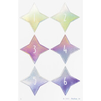 folia Adventskalender-Sticker "SPARKS IRIDESCENT"