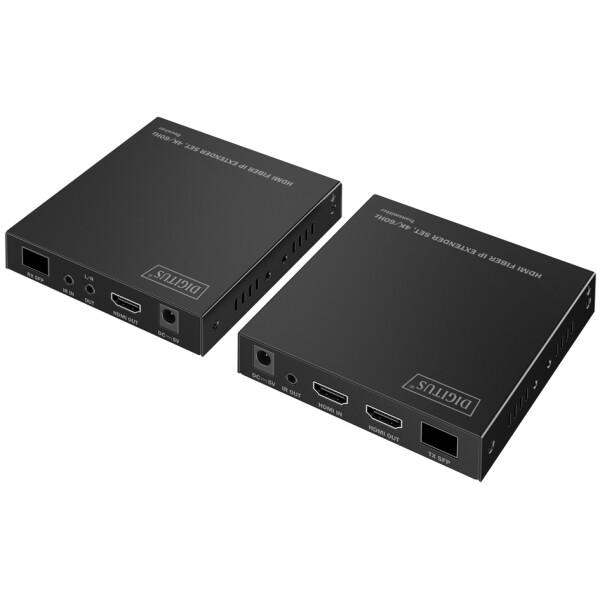 DIGITUS 4K HDMI IP Extender Set, 4K 60Hz, 300 m 40 km