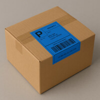 rillprint Rollenetiketten Zebra, 102 x 152 mm, blau