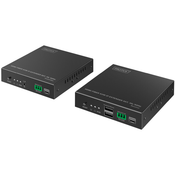 DIGITUS 4K HDMI IP Extender Set, Fiber, 300 m 40 km