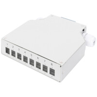 DIGITUS Hutschienen Spleißbox für 8 LC DX...