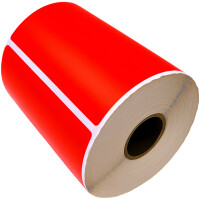 rillprint Rollenetiketten Zebra, 102 x 152 mm, rot