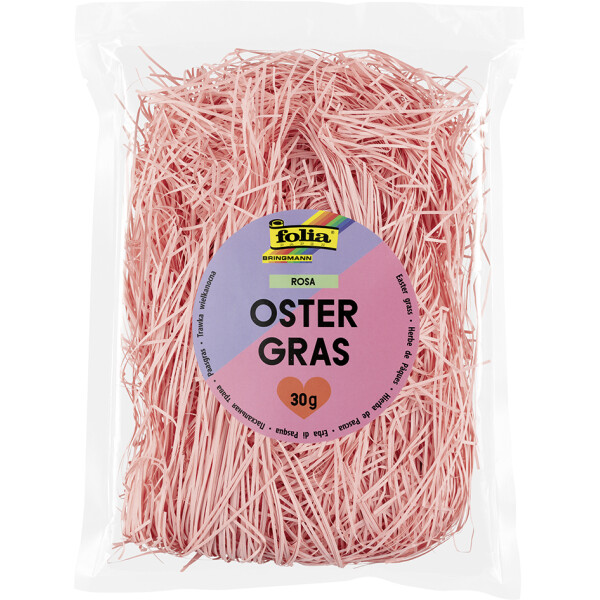 folia Dekogras Ostergras, aus Papier, 30 g, rosa