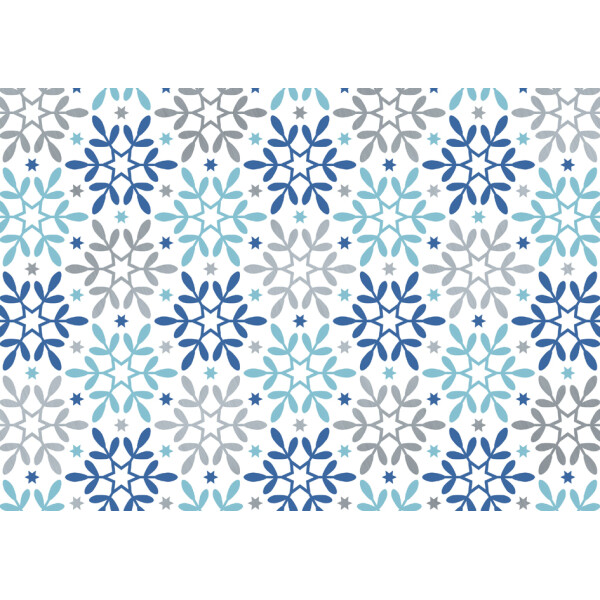 SUSY CARD Weihnachts-Geschenkpapier "Schneeflocken"