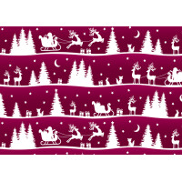 SUSY CARD Weihnachts-Geschenkpapier "Schlitten...