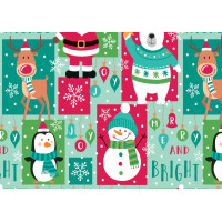 SUSY CARD Weihnachts-Geschenkpapier "Weihnachtsmann"