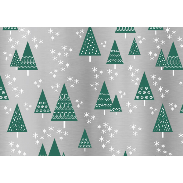 SUSY CARD Weihnachts-Geschenkpapier "Tannenbäume"