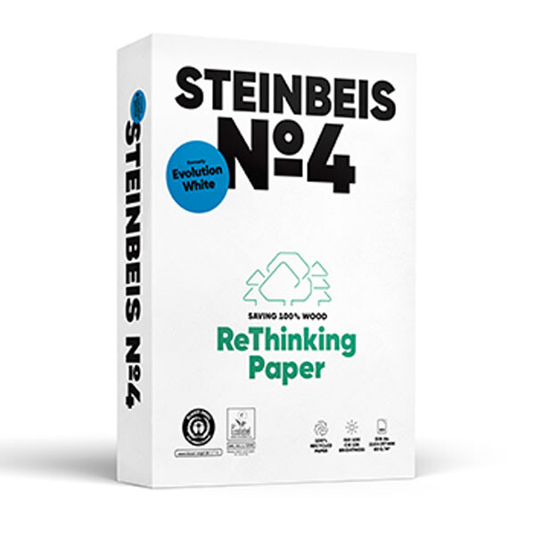 STEINBEIS No. 4 Recyclingpapier A4 80g - 1/2 Palette (50.000 Blatt)