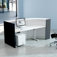 kerkmann Bogentheke BARI up & down, weiß