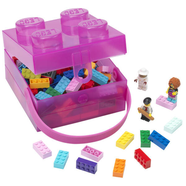 LEGO Brotdose mit Tragegriff, sandgrün