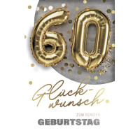 SUSY CARD Geburtstagskarte "Folienballons" -...