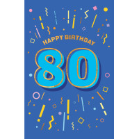 SUSY CARD Geburtstagskarte "Zahlen" - 80....