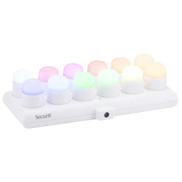 Securit Akku LED-Teelicht-Set AMSTERDAM, RGB-Farben