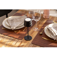 Securit Akku LED-Tischleuchte MONTE CARLO, schwarz