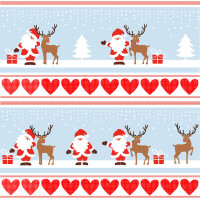 PAPSTAR Weihnachts-Motivservietten "Lovely Santa"