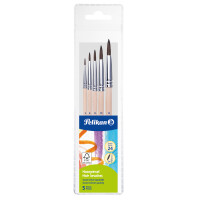 Pelikan Pinsel Starter-Set Haarpinsel, 5-teilig