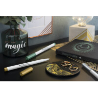 FABER-CASTELL Creative Marker GOLDFABER, 6er Etui Metallic