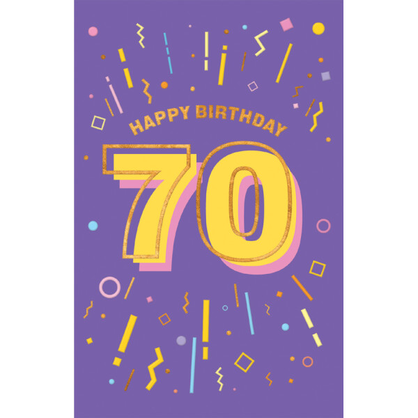 SUSY CARD Geburtstagskarte "Zahlen" - 40. Geburtstag